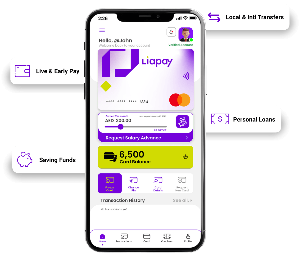 LiaPay App on Phone